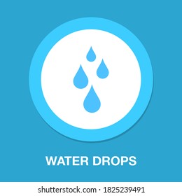 ilustración de gotas de agua vectoriales, icono de la naturaleza - gotas de lluvia de agua