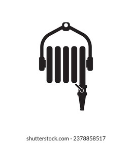 Vector water hose icon logo vector design template