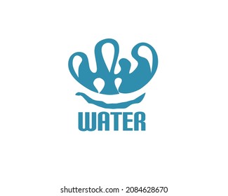 logotipo de agua vectorial para empresas de agua mineral o de agua limpia