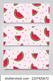 vector water melon   banner background,esp10