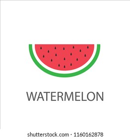 Vector water melon, watermelon slice fruit illustration, fresh healthy food