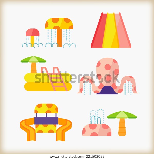 Vector Water Park Stock Vector (Royalty Free) 221502055