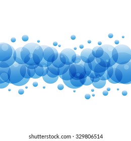 Vector water and soap background 