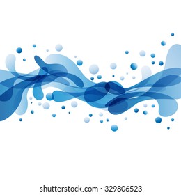 Vector water and soap background 