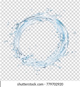 Vector Water Splash Circle