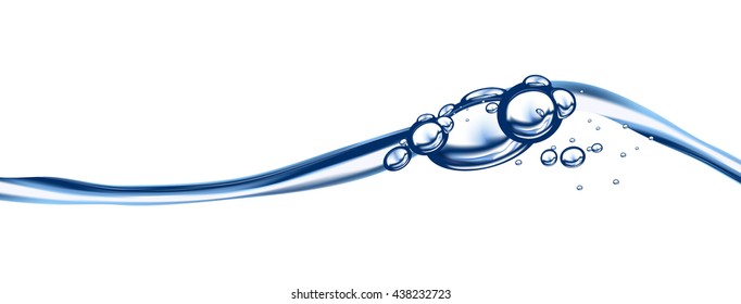 Agua vectorial salpicada de fondo blanco