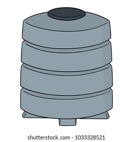 vector of water storage tank