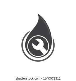 Vector Water Theme Logo Icon Design Template