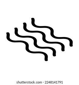 vector water wave icon isometric isometric isolated on white background