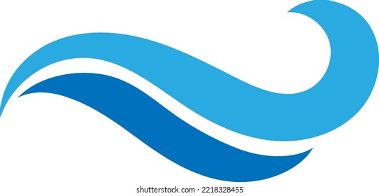 Logo-Swoosh für Vektorwasserwache