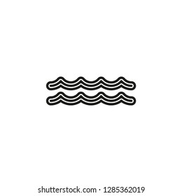 vector Water wave, river Water illustration - nature element, ocean or sea symbol