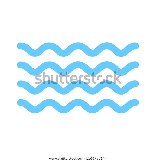 ベクター水の波 川の水のイラスト 自然のエレメント 海洋 海のシンボル のベクター画像素材 ロイヤリティフリー