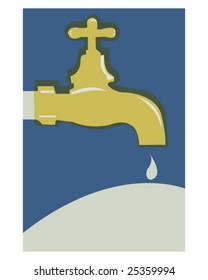 Vector water work poster