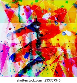vector watercolor abstract background