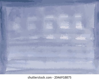 Vector watercolor abstract blue background from textured brush strokes 