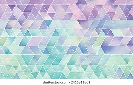 vector watercolor abstract geometric background pastel