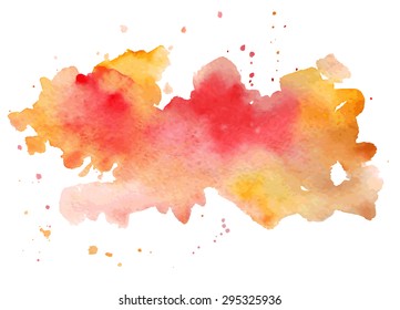Vector watercolor abstract hand painted background. Watercolor texture. Great for a card, flyer, poster.