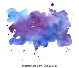 Vector watercolor abstract hand painted background. Watercolor texture. Great for card, flyer, poster.