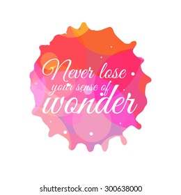 Vector watercolor abstract ink drop background template