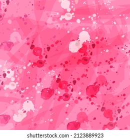 Vector watercolor abstract pink background. Template for the inscription.