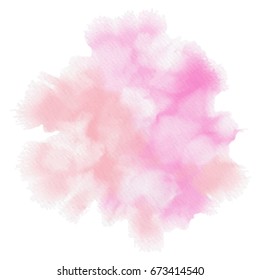 Vector watercolor abstract pink background