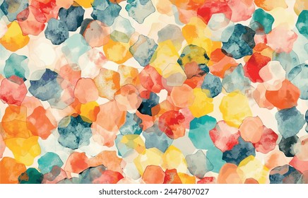 vector watercolor abstrect colorful background