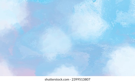 Vector watercolor art background. Brushstrokes and splashes. Painted template for design. watercolor light blue green and old rose peach pink splash background
