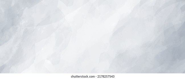 Vector watercolor art background. Hand drawn winter grey abstract vector illustration for cover, interior decor and other users. Vintage grunge texture. Clouds. Monochrome brush strokes. Empty blank.