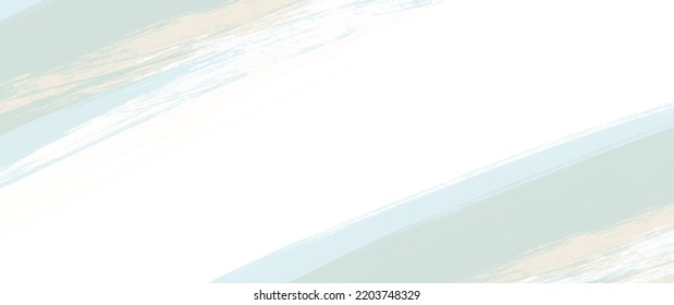 Fondo artístico de la acuarela vectorial. Ilustración vectorial abstracta dibujada a mano azul y beige para portada, volantes, tarjetas. Aplastamiento y pinceladas. Textura de grano vintage. Plantilla de diseño. Vacío en blanco.