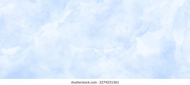 Vector watercolor art background. Hand drawn blue vector texture. Hand painted pastel watercolor texture for cards, flyer, poster, banner, and cover. Brushstrokes and splashes. Template for design.	
