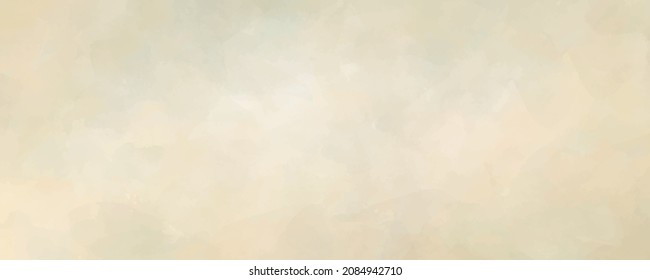Vector watercolor art background. Old paper. Beige watercolour texture for cards or banner. Pastel color watercolour banner. Stucco. Wall. Brushstrokes and splashes. Painted template for design.	
