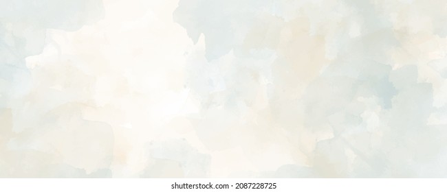 Vector watercolor art background  Old paper  Beige watercolour texture for cards banner  Pastel color watercolour banner  Stucco  Wall  Brushstrokes   splashes  Painted template for design 