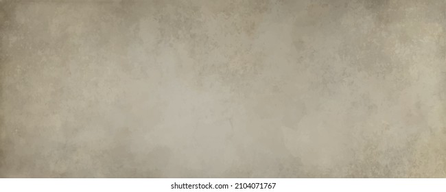 Vector watercolor art background with old paper. Parchment. Grunge watercolour texture for decoupage, cards, flyer, poster, banner, and cover design. Dirty aged painted template for design.