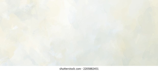 Vector watercolor art background. Old paper. Beige watercolour texture for cards or banner. Pastel color watercolour banner. Stucco. Wall. Brushstrokes and splashes. Painted template for design.