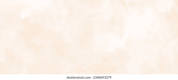 Vector watercolor art background. Old paper. Aged vintage watercolour texture for cover design, cards or banner. Pastel color illustration. Wall. Brushstrokes. Painted grunge template for design.	