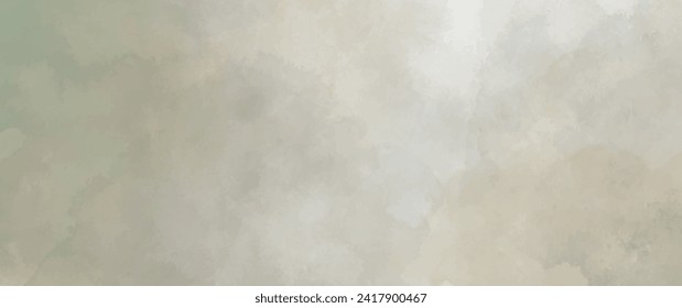 Vector watercolor art background. Old paper. Aged vintage watercolor texture for cover design, cards or banner. Old illustration. Brushstrokes and splashes. Painted template for design.