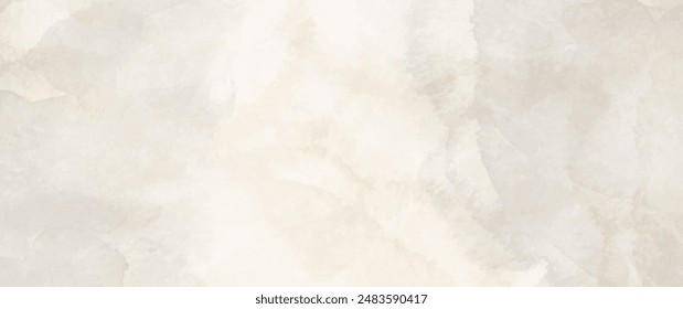 Vector watercolor art background. Old paper. Marble. Stone. Beige watercolor texture for cards, flyers, poster, banner. Stucco. Wall. Brushstrokes and splashes. Painted template for design.