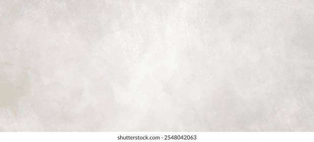 Vector watercolor art background. Old paper. Marble. Stone. Grey beige watercolor texture for cards, flyers, poster, banner. Stucco. Wall. Brushstrokes and splashes. Painted template for design.