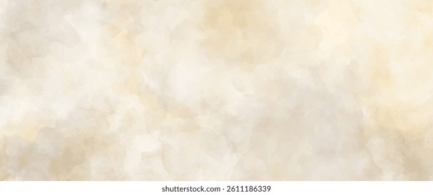Vector watercolor art background. Old paper. Marble. Stone. Beige watercolor texture for cards, flyers, poster, banner. Stucco. Wall. Brushstrokes and splashes. Painted template for design.