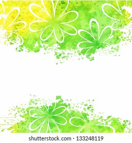Vector watercolor background.