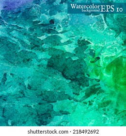 Vector watercolor background. Abstract art hand paint. Vector illustration.