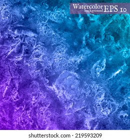 Vector watercolor background. Abstract art hand paint. Vector illustration.