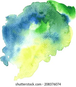 vector watercolor background,  abstract composition with stains