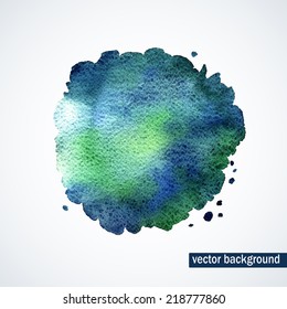 Vector watercolor background. Abstract watercolor background. Hand drawn watercolor backdrop. 