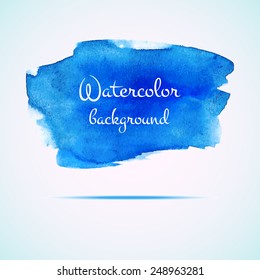 Vector watercolor background. Abstract watercolor hand drawn stain. Element for your design.