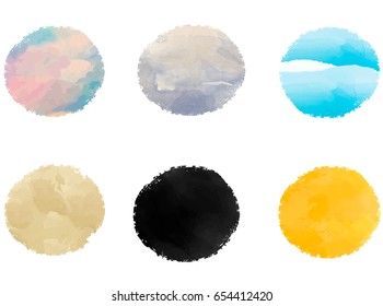Vector watercolor background. Colorful abstract texture. Vector design elements. Vector watercolor splash. Creative background. Handmade unique