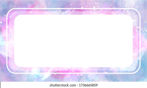 Vector Aquarell Hintergrund, elegante einfache Kartenvorlagen. Karten mit Aquarell auf weißem Hintergrund für Ihr Design. Pastellfarbene Rückwürfe. Aquarell hell, feminin, süß, gewaschen, formen, spritzen.