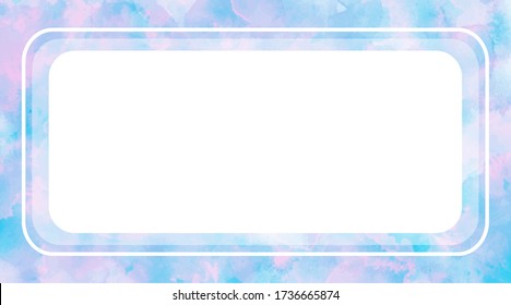 Vector watercolor background, elegant simple card templates. Cards with watercolor on white background for your design. Pastel color backdrops. Watercolor bright, feminine,cute washes,shapes,splashes.