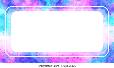 Vector watercolor background, elegant simple card templates. Cards with watercolor on white background for your design. Pastel color backdrops. Watercolor bright, feminine,cute washes,shapes,splashes.