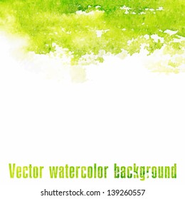 Vector watercolor background. Grunge paper.